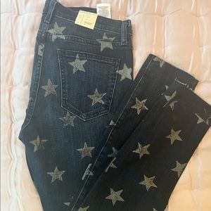 Current/Elliot High Rise Skinny Ankle Jeans